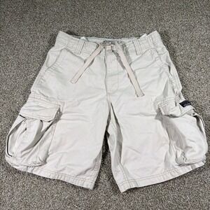 Y2k Aeropostale Cargo Shorts Canvas Size 34 Waist Vintage Essentials Beige